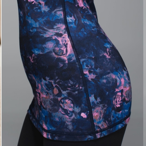 Lululemon Power Y Tank Luon Moody Mirage Bark Berry Deep Navy - Picture 5 of 16